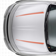Dual Tnin Outline Stripes Hood Vinyl Decal Sticker for Dodge Charger 2015-2026_4