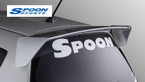 Spoon Sports BLACK W800mm Windowshield Team Sticker Decal