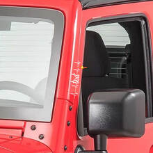 Heart Pulse Door Pillar Vinyl Decals for Jeep Wrangler Rubicon_2