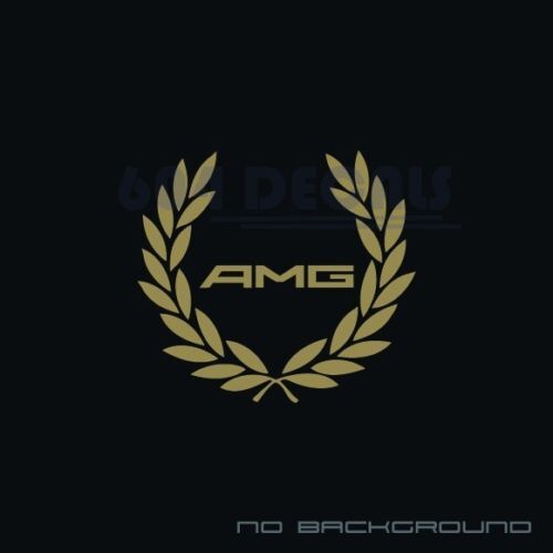 AMG Racing Wreath Decal Sticker logo C300 Mercedes Benz 4matic S63 C63S Pair
