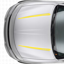 Dual Custom Stripes Hood Vinyl Decal Sticker for Dodge Charger 2015-2026_5