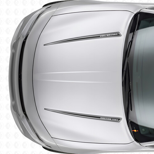 Dual Custom Outline Stripes Hood Vinyl Decal Sticker for Dodge Charger 2015-2026