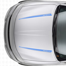 Dual Custom Outline Stripes Hood Vinyl Decal Sticker for Dodge Charger 2015-2026_2