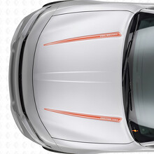 Dual Custom Outline Stripes Hood Vinyl Decal Sticker for Dodge Charger 2015-2026_4