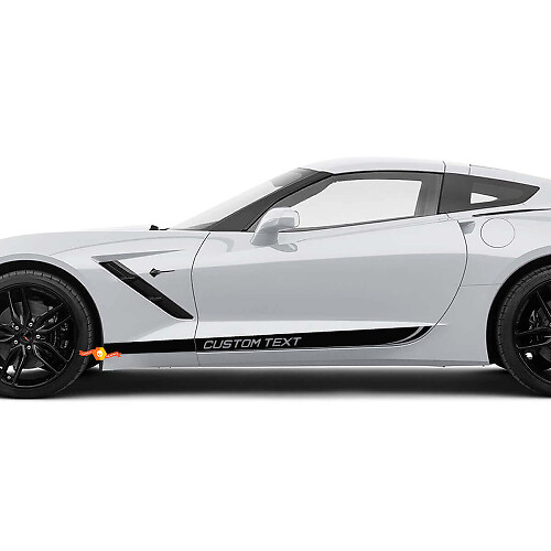 Custom Side Stripes Vinyl Decal for Chevrolet Corvette 