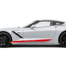 Custom Side Stripes Vinyl Decal for Chevrolet Corvette _2
