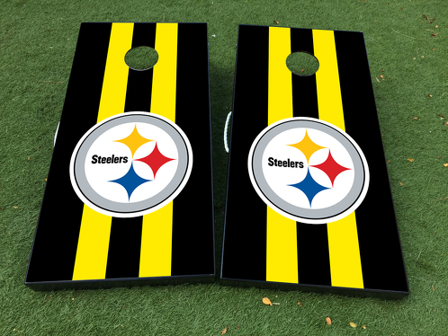 Pittsburgh Steelers Cornhole Board Game Decal VINYL WRAPS with LAMINATED