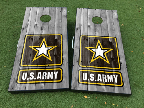 US Army military Cornhole Board Game Decal VINYL WRAPS with LAMINATED
