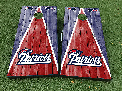 New England Patriots Cornhole Board Vinyl Wrap Decal Set