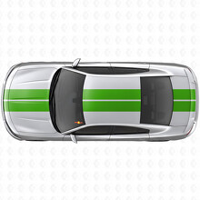 Dual Stripes Hood Roof Trunk Vinyl Decal Sticker for Dodge Charger_4