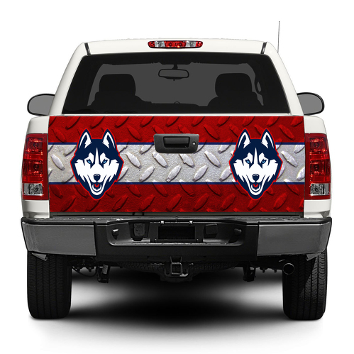 Connecticut Huskies College Basketball Tailgate Decal Sticker Wrap Pick-up Truck SUV Car