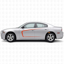 C-Style Stripes with Outside Contour Side Vinyl Decal Sticker for Dodge Charger 2011-2014_4