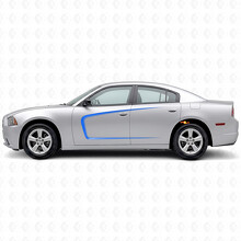 C-Style Stripes with Inside Contour Side Vinyl Decal Sticker for Dodge Charger 2011-2014_2