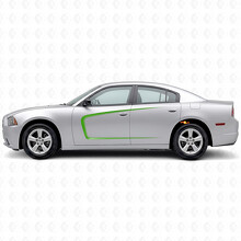 C-Style Stripes with Inside Contour Side Vinyl Decal Sticker for Dodge Charger 2011-2014_4
