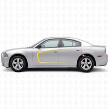 C-Style Outline Stripes Side Vinyl Decal Sticker for Dodge Charger 2011-2014_5