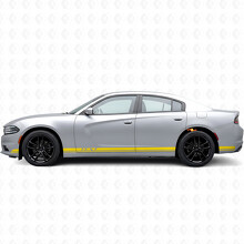 Dual Stripes & Custom Text Side Vinyl Decal Sticker for Dodge Charger 2015-2026_5