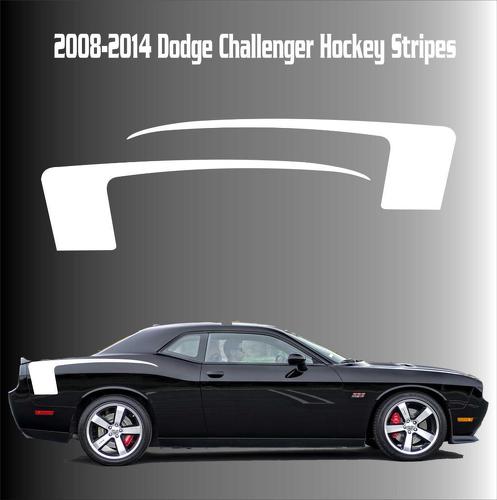 2008-2014 Dodge Challenger Hockey Racing Stripes Vinyl Decal Sticker SRT Scat