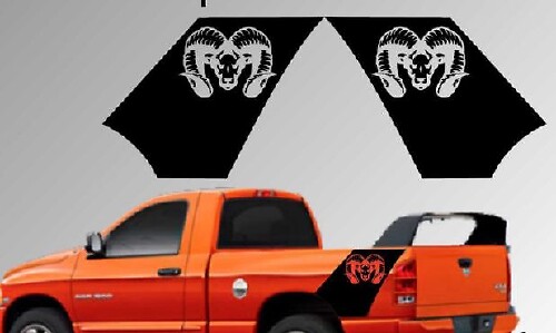 Dodge Ram Truck Bed Daytona Style Vinyl Decal Sticker 1500 2500 3500 All Years
