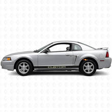 Custom Rocker Panel Stripe Vinyl Decal Kit for Musclecar Mustang 1994-2004_5