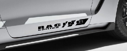 Racing Edition Side Skirt Vinyl Decal Pair for Musclecar Musclecarmodel 