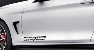 NURBURGRING Racing edition Vinyl Decal sport door sticker fits BMW decal BLACK
