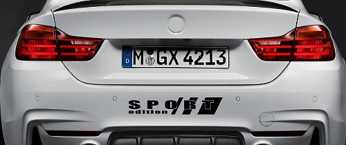 Sport Edition Rear Bumper Vinyl Decal for BMW 