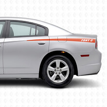 Tapering Custom Stripes Side Vinyl Decal Sticker for Dodge Charger 2011-2014_4