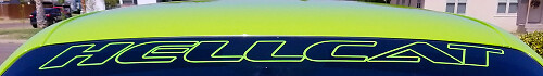 Hellcat Style Windshield Banner Vinyl Decal for Dodge Challenger