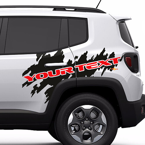 Lettering Splash Graphic Vinyl Sticker Decal for Jeep Renegade Cherokee