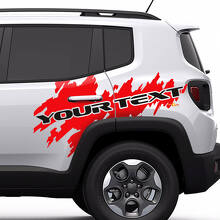 Lettering Splash Graphic Vinyl Sticker Decal for Jeep Renegade Cherokee _3