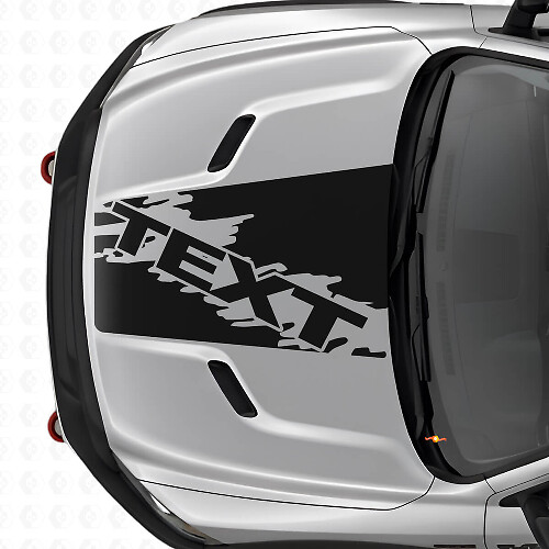 Custom Splash Style Hood Stripe Vinyl Decal for Dodge Ram SUV