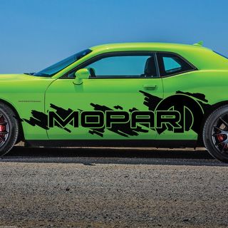 Dodge Challenger Mopar Splash Grunge Logo Vinyl Decal Graphic Camo