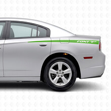 Stripes with Personal Text Side Vinyl Decal Sticker for Dodge Charger 2011-2014_3
