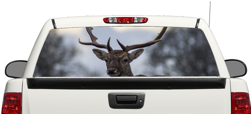 Deer Animal Rear Window Decal Sticker Pick-up Truck SUV Car 3