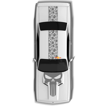 Skull Hood and Roof stripes for Dodge Challenger
 2