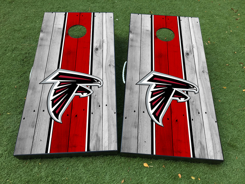 Atlanta Falcons Football Cornhole Board Game Decal VINYL WRAPS with LAMINATED