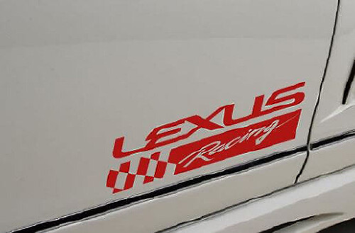 Lexus Racing Side Vinyl Decal Set for Lexus Cars