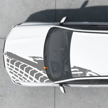 Splash Tire Tracks Hood Roof Graphics Decal Sticker Universal fitment
 2