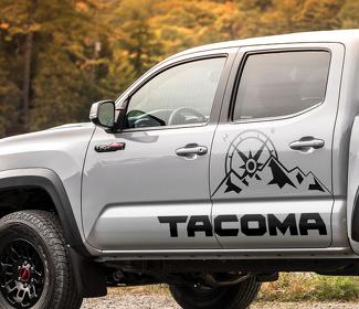 Toyota Tacoma TRD Sport mountains expedition graphics side stripe decal