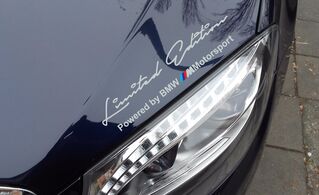 2 x Limited edition M Motorsport Decal Sticker compatible with BMW M3 M4 M5 M6
