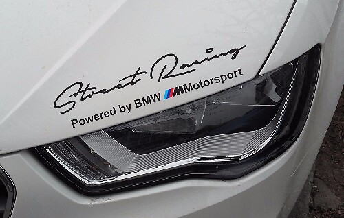 Set 2x BMW Street Racing body side decal sticker compatible with BMW M series
