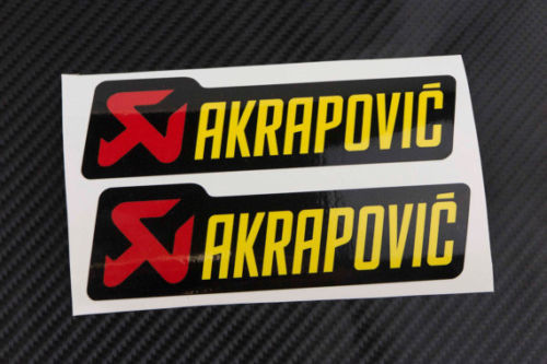Akrapovic Decals Stickers for Exhaust Graphic Factory 2 Pcs