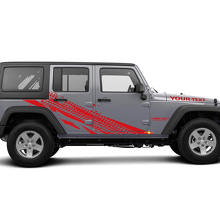 Tire Track Graphic Vinyl Sticker Decal for Jeep Wrangler Unlimited JK _3