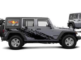 Super splash Graphic Decal for 07-17 Jeep Wrangler Unlimited JK 4 Door