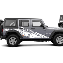 Mud Splash Graphic Side Vinyl Sticker Decal for Jeep Wrangler Unlimited JK_2