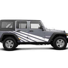 Straight Stripes Graphic Vinyl Decal Kit for Jeep Wrangler JK _2