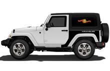 JEEP Decal Sticker Rear Quarter side graphics 07-16  Wrangler JK 2 door 2