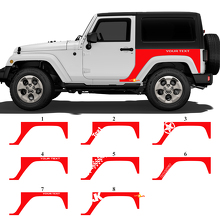Custom Graphics  Rear Side Vinyl Decal Sticker for Jeep Wrangler JK _3