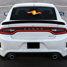 Rear Spoiler Vinyl Decal for Dodge Charger 2011-2014_2
