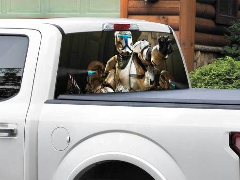 Republic Commando Star Wars Rear Window Decal Sticker Pickup Truck SUV Car any size
